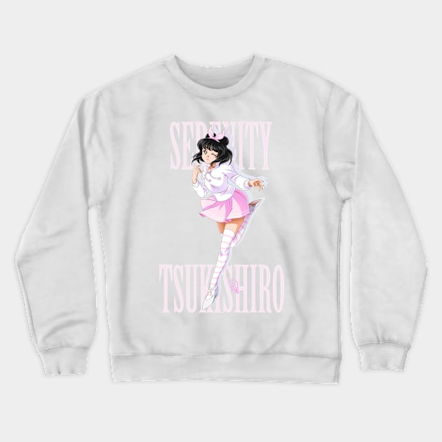 "Serenity Tsukishiro: Welome!" Crewneck Sweatshirt by PrincessSakuraSerenity